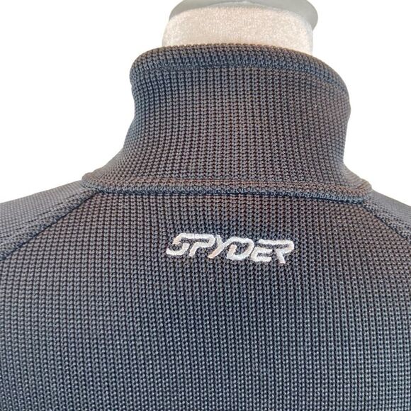 Ladies Spyder Knit and Fleece Black Full Zipper Jacket Size Large - Picture 5 of 10
